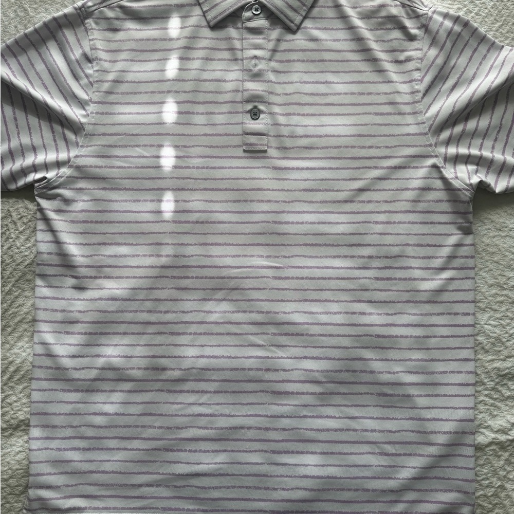 Footjoy Med perfect shape. Light purple stripes.